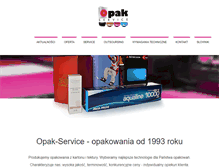 Tablet Screenshot of opakservice.pl